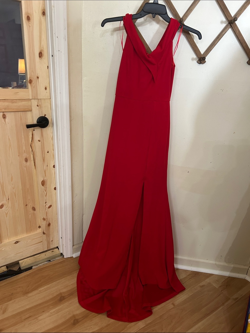 Elegant Red Evening Gown